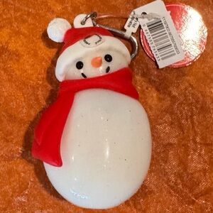 ❄️Bath & Bodywork’s Frosty the Snowman Pocketbac Hand Sanitizer Holder, Keychain